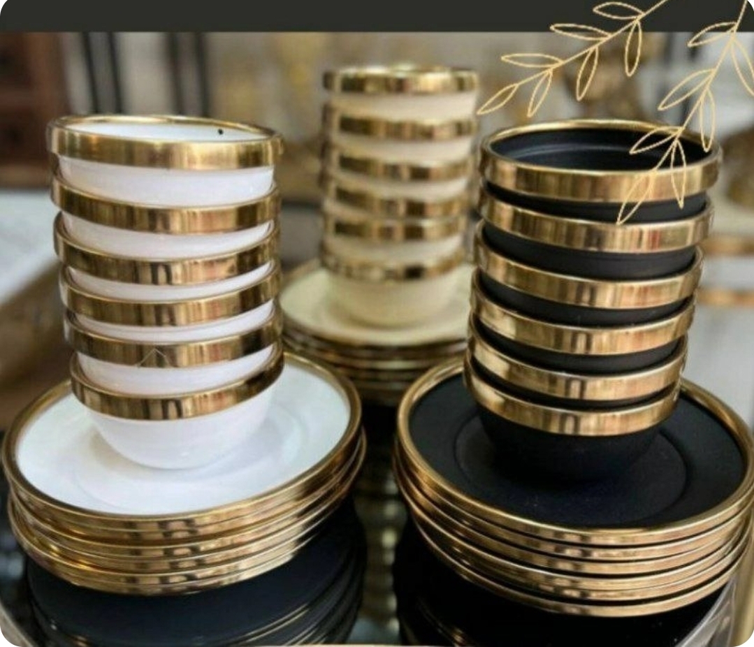پیاله و پیش دستی فلزی